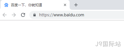 谷歌浏览器展示百度官网