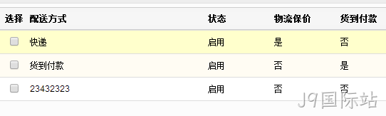 商城网站配送方式